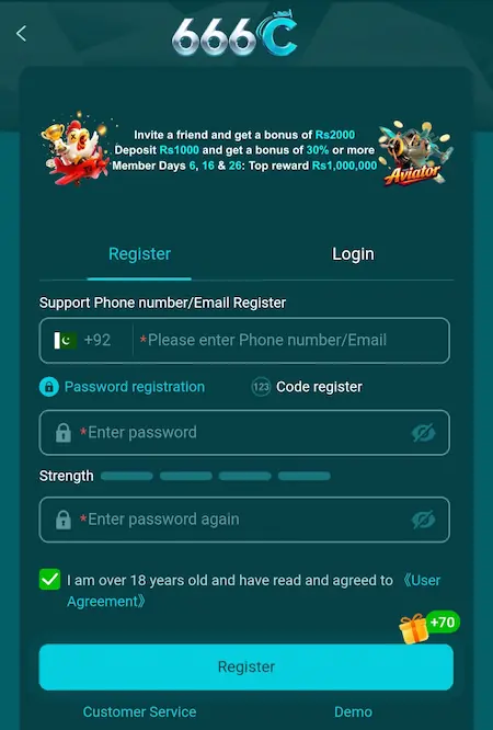 Registration process
