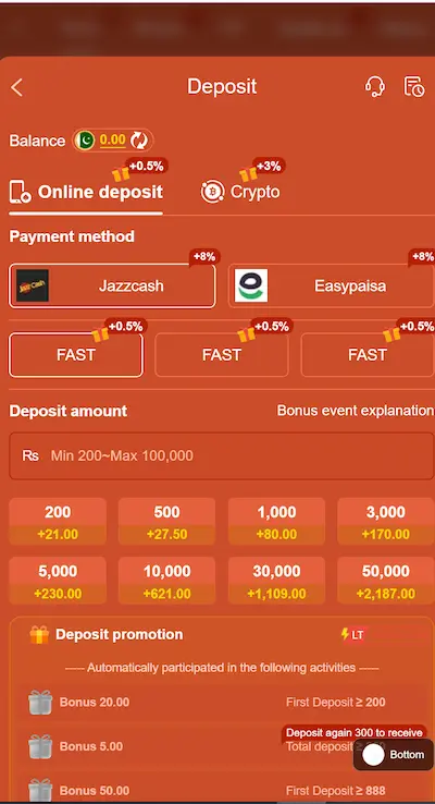Deposit process
